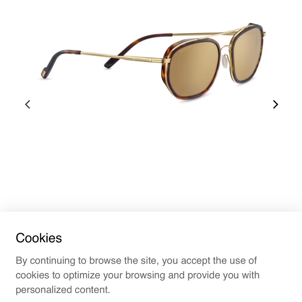 Stylish Gold and Brown Sunglasses